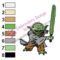 Star Wars Yoda Master 02 Embroidery Design